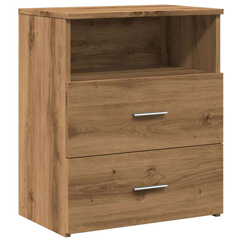 Nattbord 2 stk artisan eik 50x32x60 cm konstruert tre