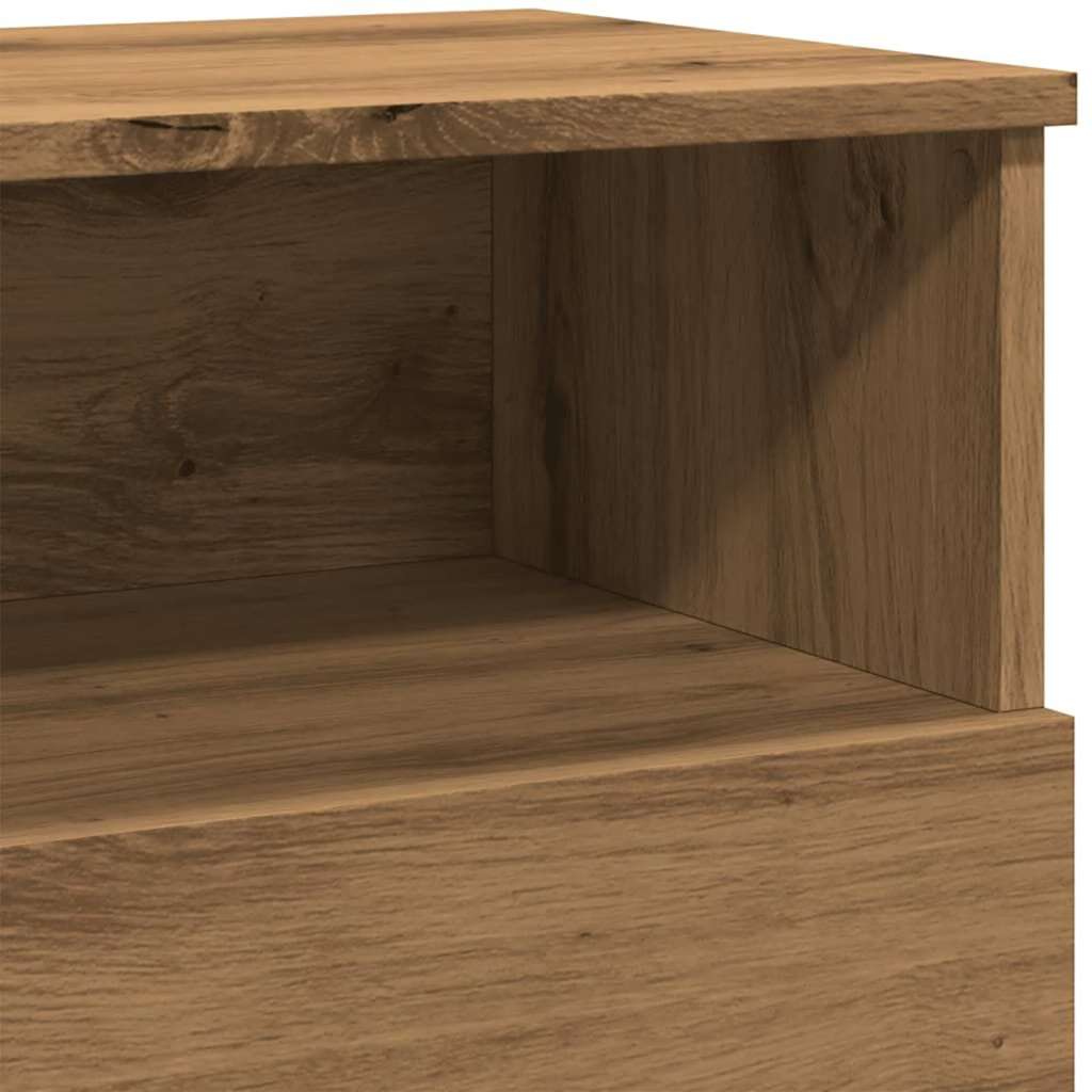 Nattbord 2 stk artisan eik 50x32x60 cm konstruert tre