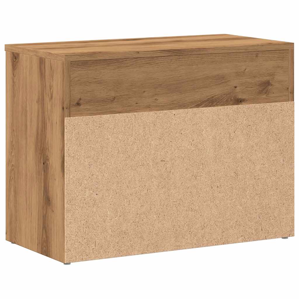 Skohylle artisan eik 60x30x45 cm konstruert tre