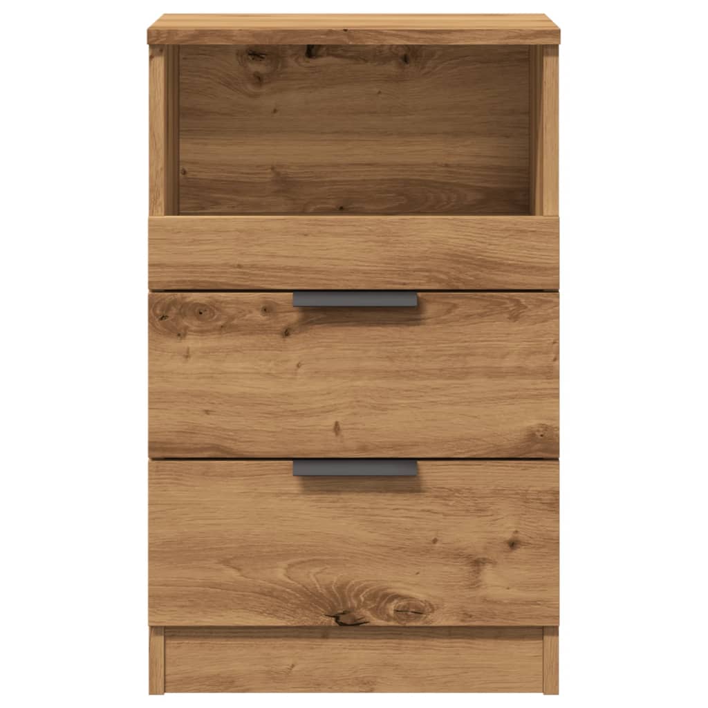 Nattbord 2 stk artisan eik 40x36x65 cm konstruert tre