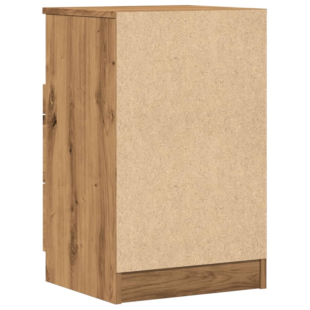 Nattbord 2 stk artisan eik 40x36x65 cm konstruert tre