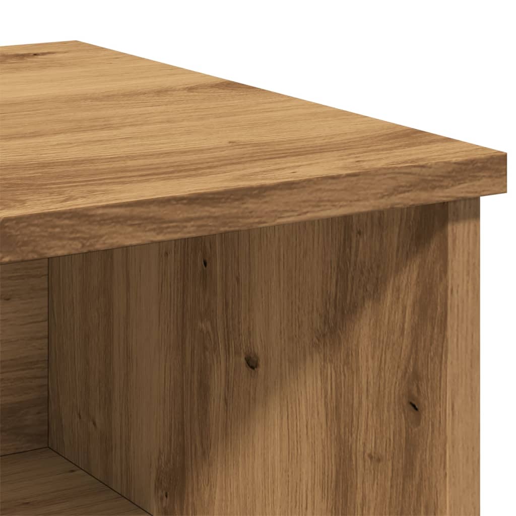 Nattbord 2 stk artisan eik 40x36x65 cm konstruert tre