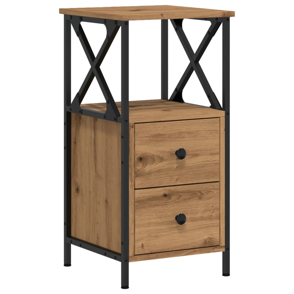 Nattbord artisan eik 34x35,5x70 cm konstruert tre