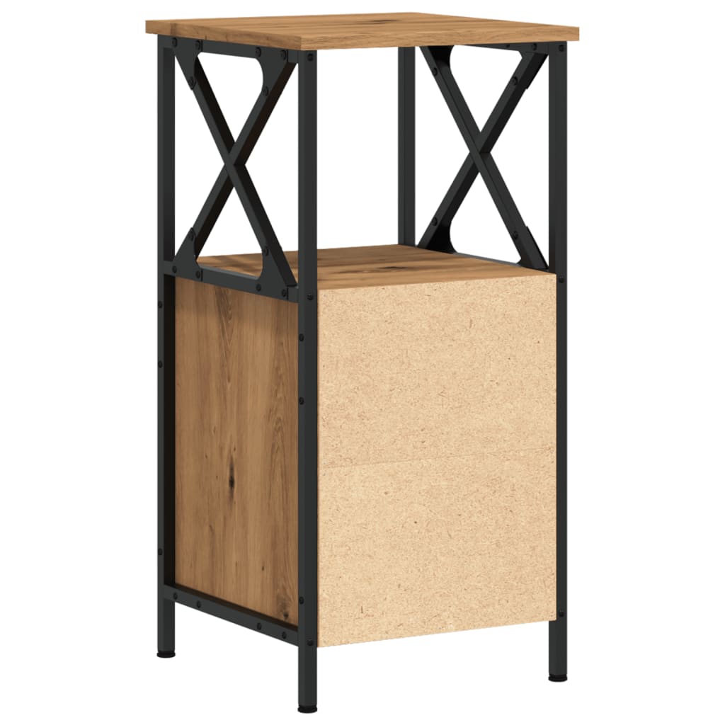 Nattbord artisan eik 34x35,5x70 cm konstruert tre
