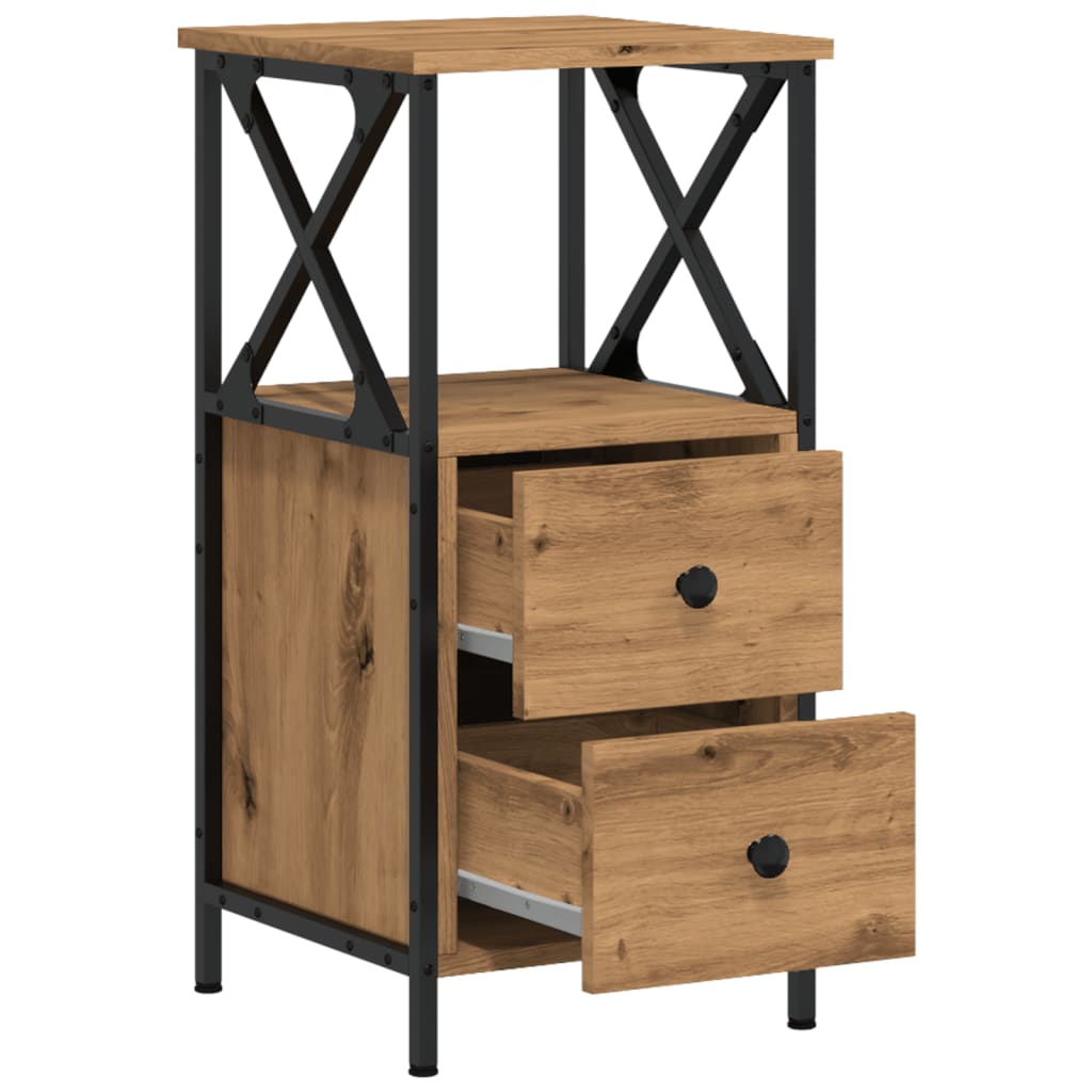 Nattbord artisan eik 34x35,5x70 cm konstruert tre