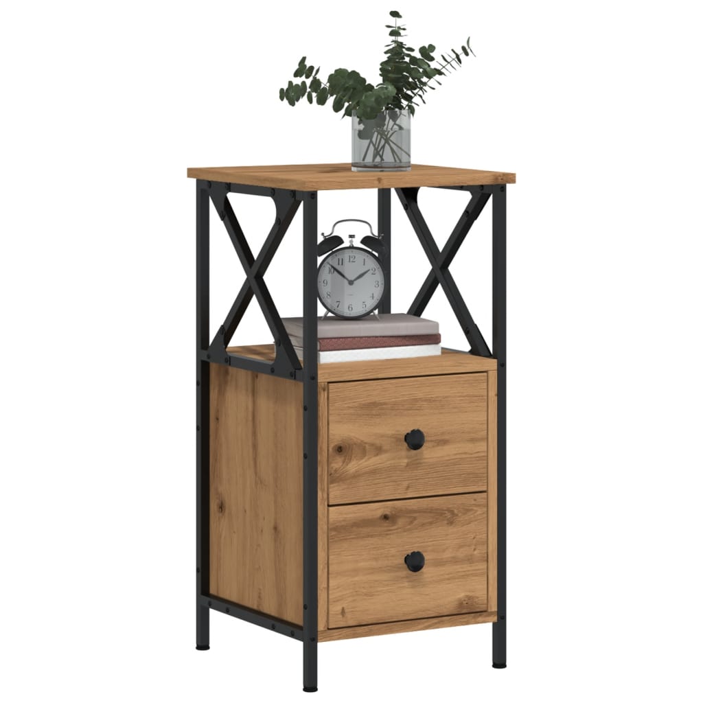 Nattbord artisan eik 34x35,5x70 cm konstruert tre