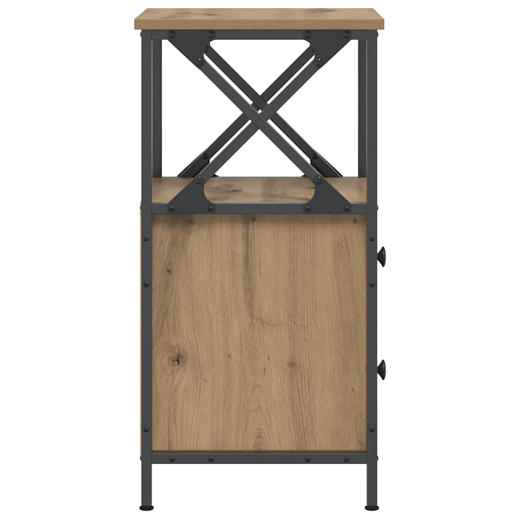 Nattbord 2 stk artisan eik 34x35,5x70 cm konstruert tre
