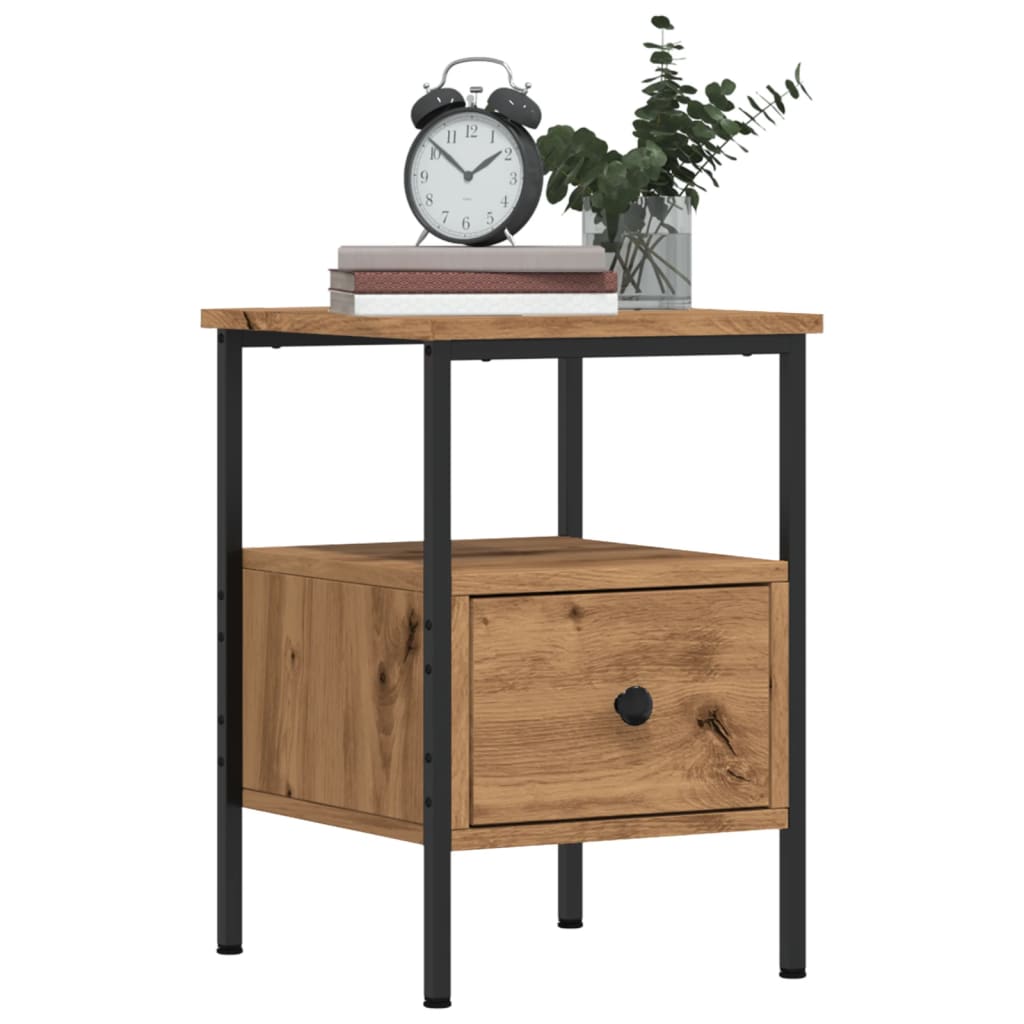 Nattbord artisan eik 34x36x50 cm konstruert tre