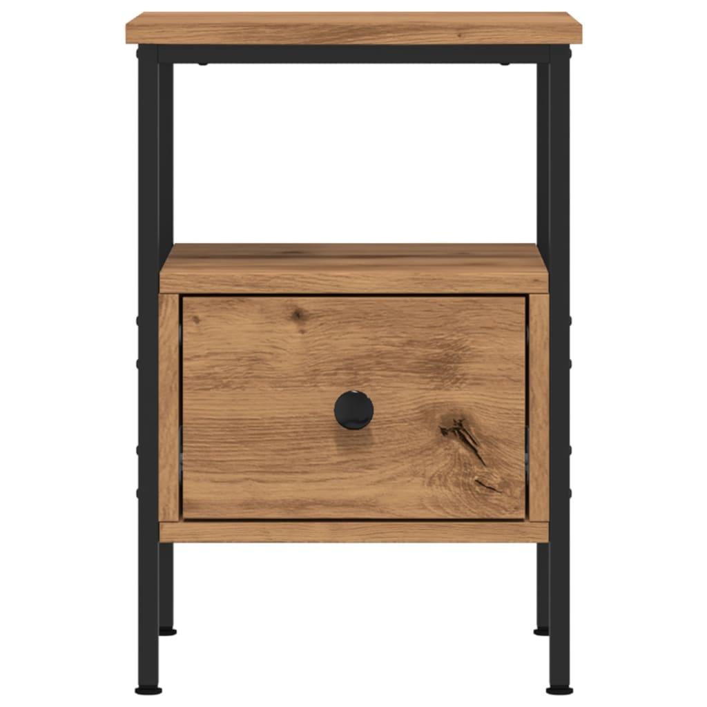 Nattbord 2 stk artisan eik 34x36x50 cm konstruert tre