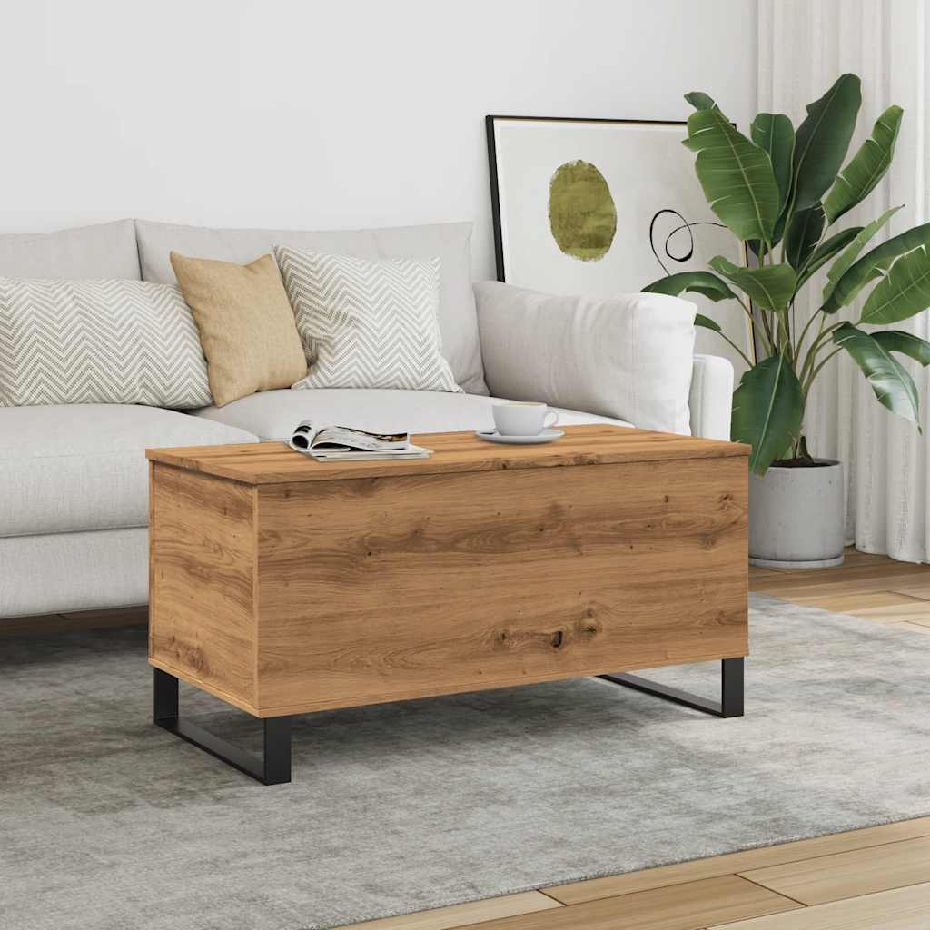 Salongbord artisan eik 90x44,5x45 cm konstruert tre
