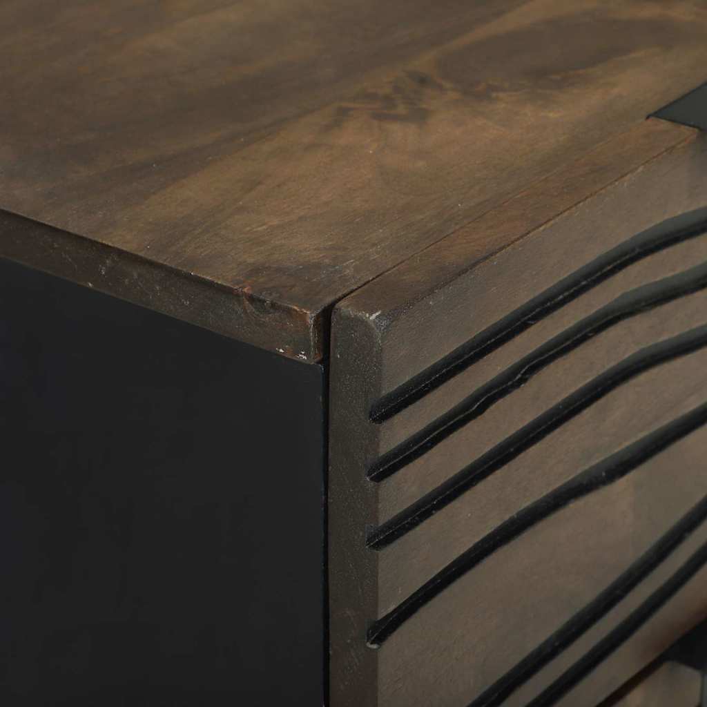 Nattbordskap med skuff Valnøtt 40 x 33 x 46 cm heltre mango