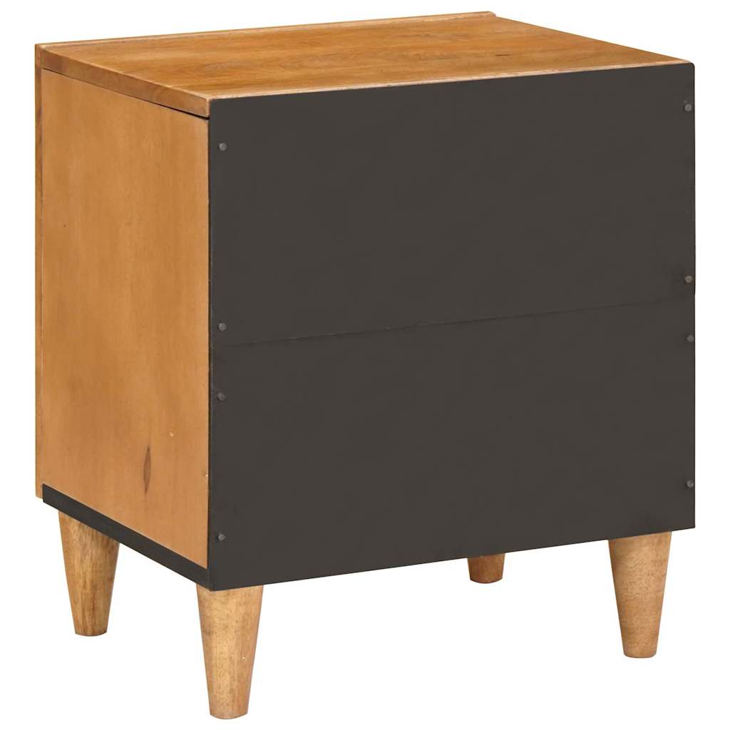 Nattbord 2 pcs Lysebrun 40 x 33 x 46 cm heltre mango