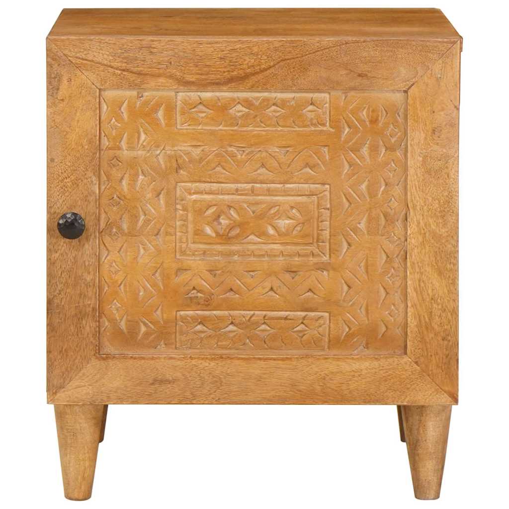 Nattbord 2 pcs Lysebrun 40 x 33 x 46 cm heltre mango