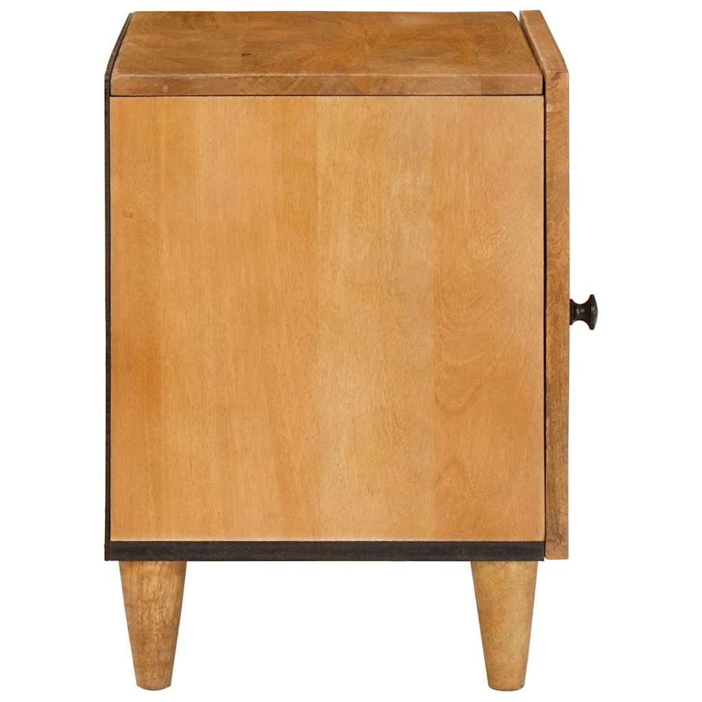 Nattbord 2 pcs Lysebrun 40 x 33 x 46 cm heltre mango