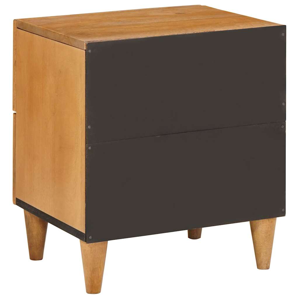 Nattbord med skuff Lysebrun 40 x 33 x 46 cm heltre mango