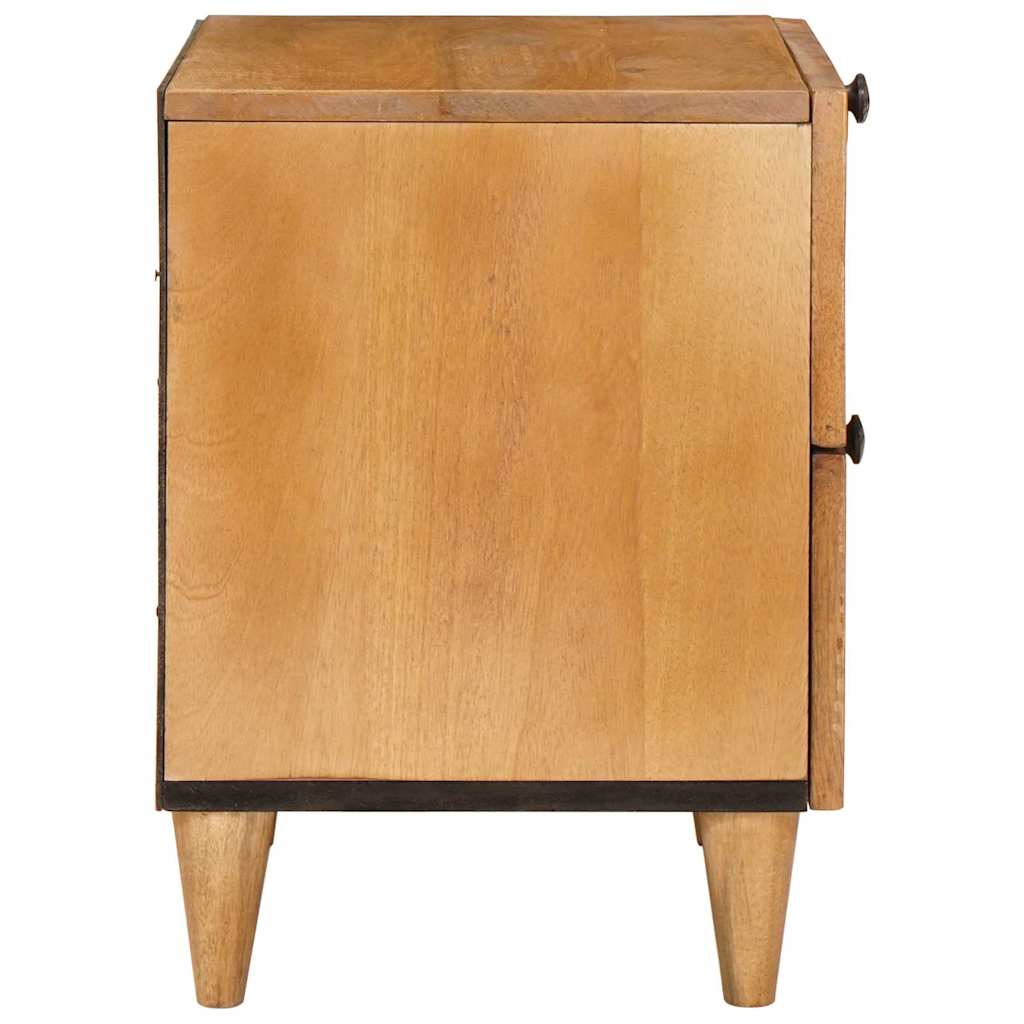 Nattbord med skuff Lysebrun 40 x 33 x 46 cm heltre mango