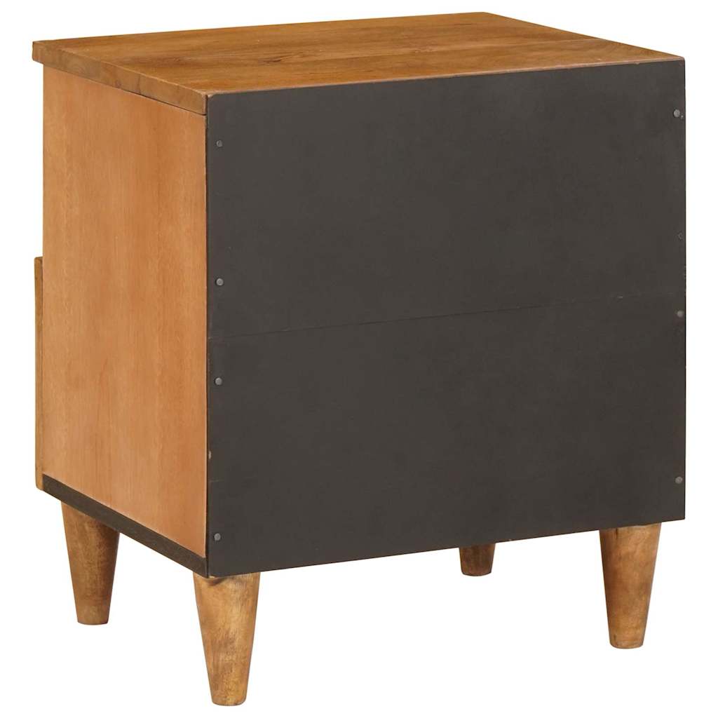 Nattbord med skuff 2 pcs Lysebrun 40 x 33 x 46 cm heltre mango