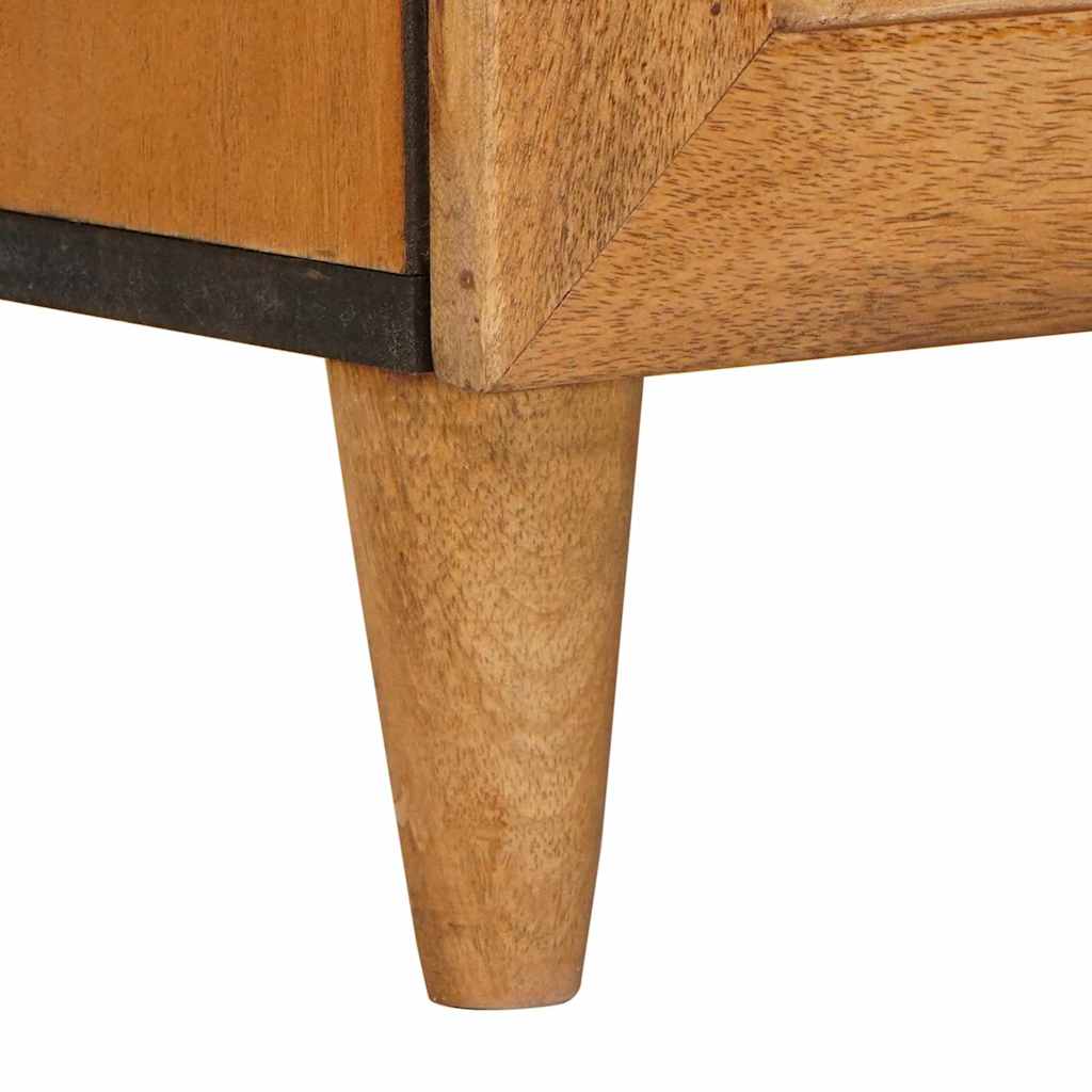 Nattbord med skuff Lysebrun 50 x 33 x 60 cm heltre mango