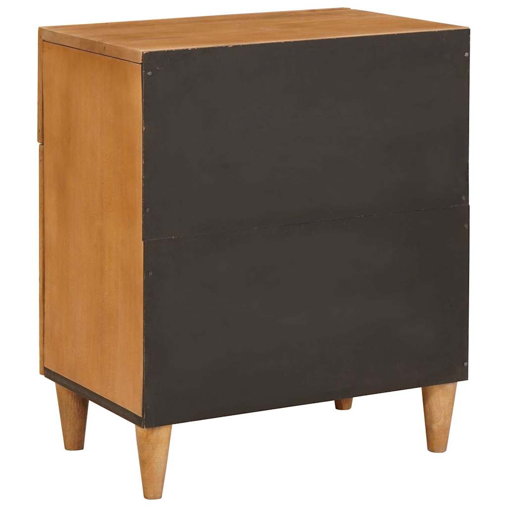 Nattbord med skuff Lysebrun 50 x 33 x 60 cm heltre mango