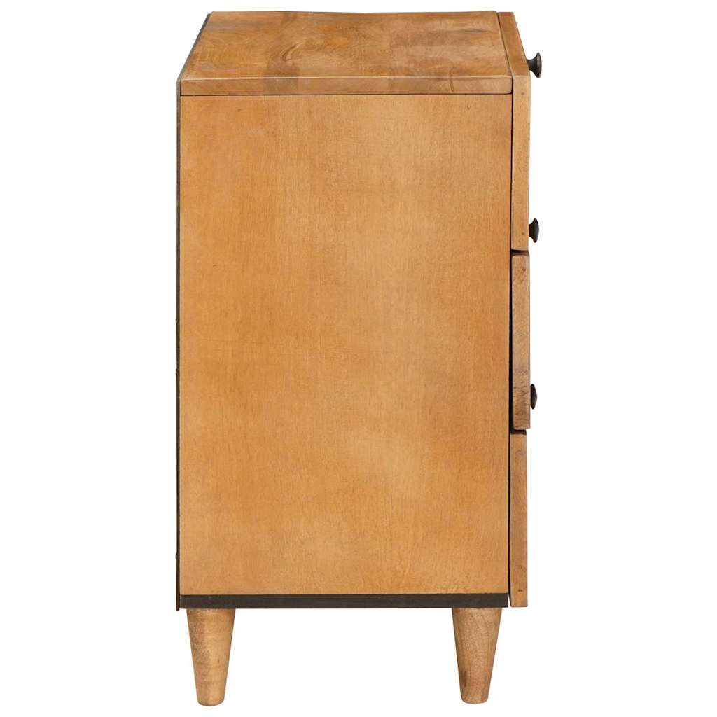 Nattbord med skuff Lysebrun 50 x 33 x 60 cm heltre mango