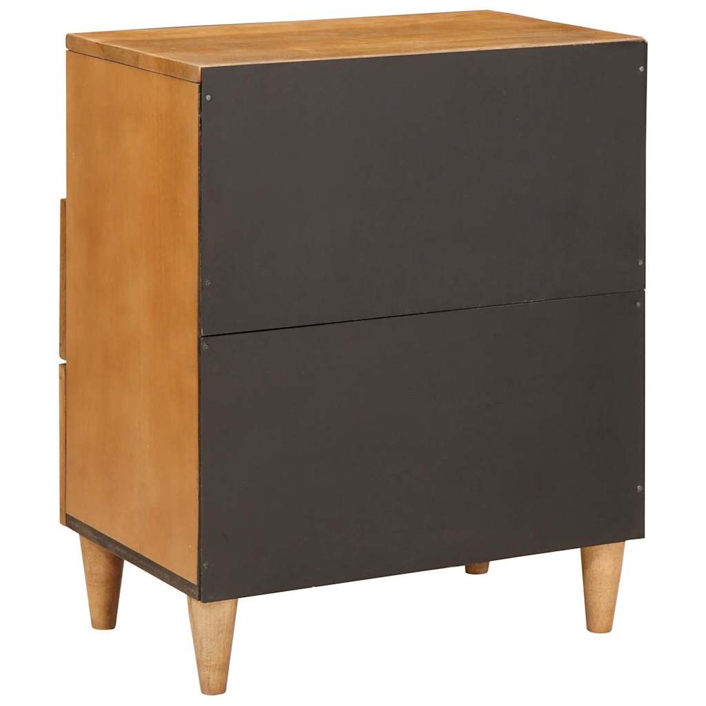 Nattbord med skuff Lysebrun 50 x 33 x 60 cm heltre mango