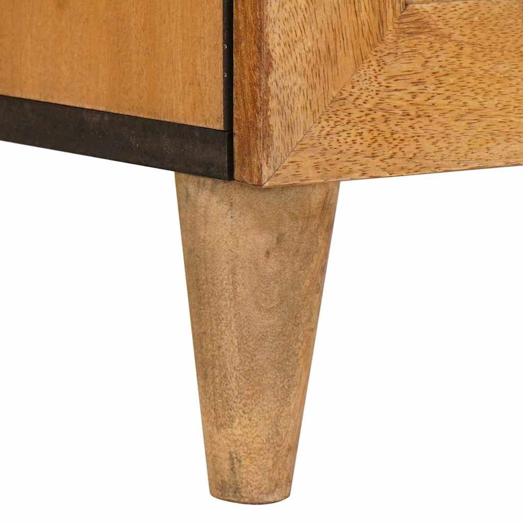 Nattbord med skuff Lysebrun 50 x 33 x 60 cm heltre mango