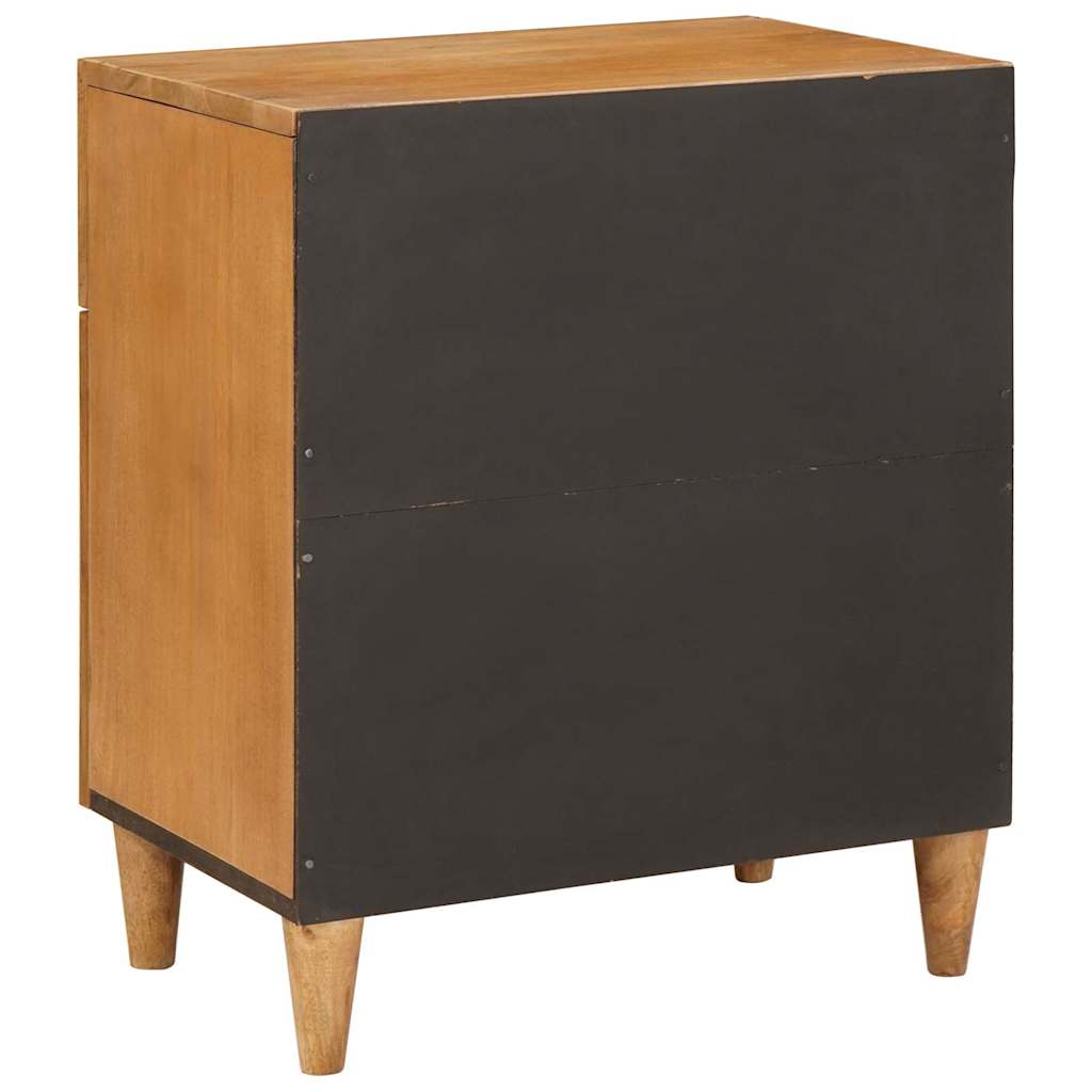 Nattbord med skuff Lysebrun 50 x 33 x 60 cm heltre mango