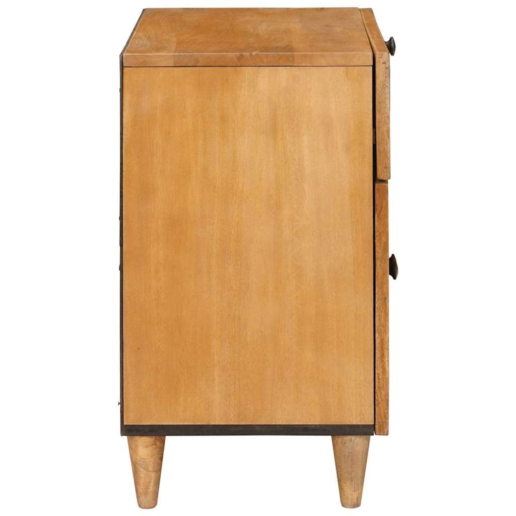 Nattbord med skuff Lysebrun 50 x 33 x 60 cm heltre mango