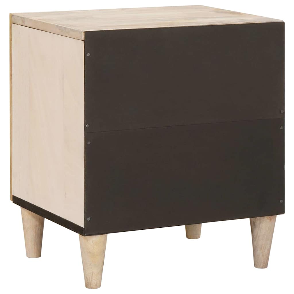 Nattbord 2 pcs Beige 40 x 33 x 46 cm heltre mango