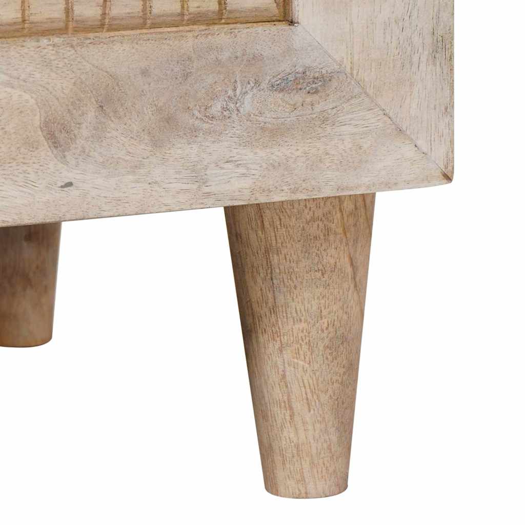 Nattbord med skuff Beige 40 x 33 x 46 cm heltre mango