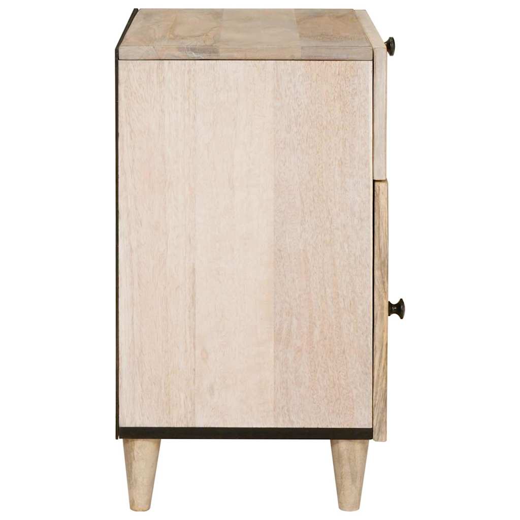 Nattbord med skuff med dør Beige 50 x 33 x 60 cm heltre mango