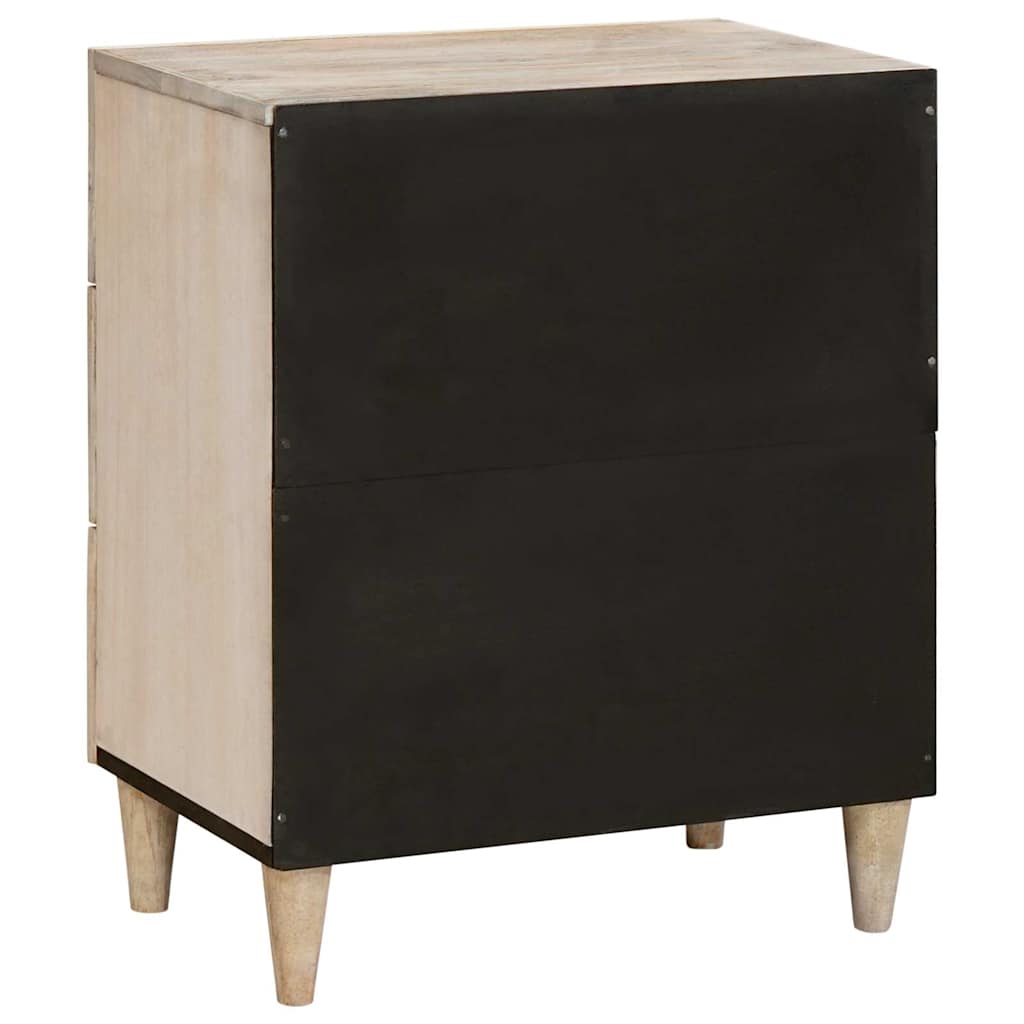 Nattbord med skuff med hylle Beige 50 x 33 x 60 cm heltre mango