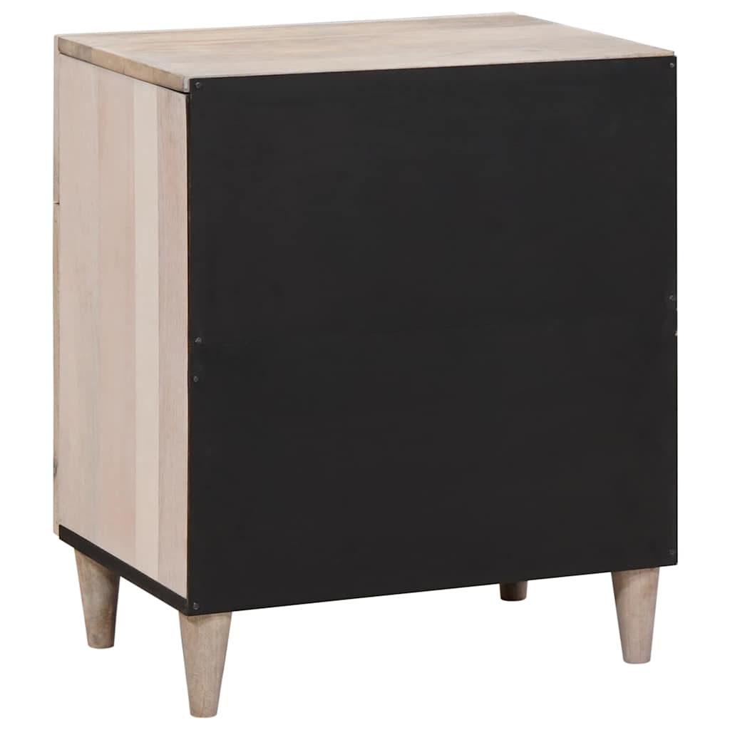 Nattbord med skuff med dør Beige 50 x 33 x 60 cm heltre mango
