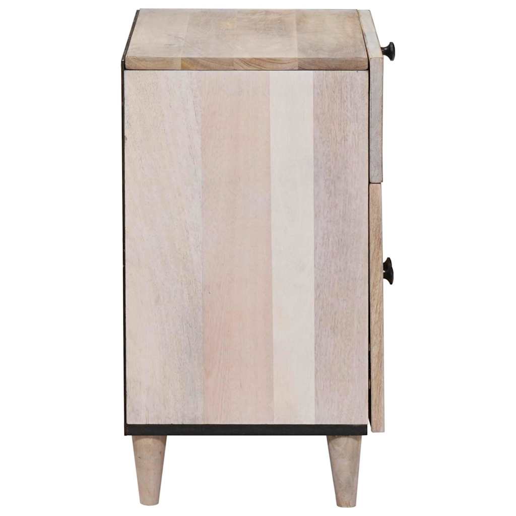 Nattbord med skuff med dør Beige 50 x 33 x 60 cm heltre mango