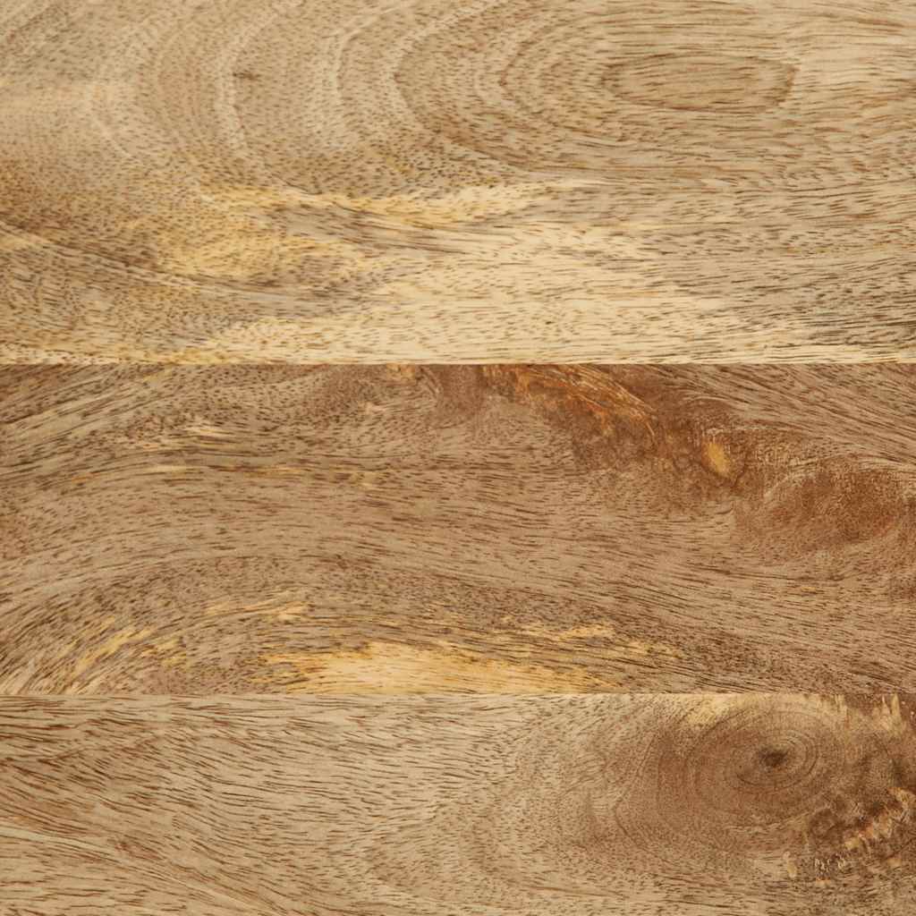 Nattbord svart 50x33x60 cm grovt heltre mangotre