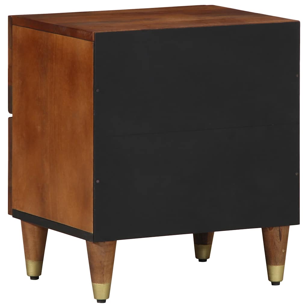 Nattbordskap med skuff honningbrun 40 x 33 x 46 cm heltre mango