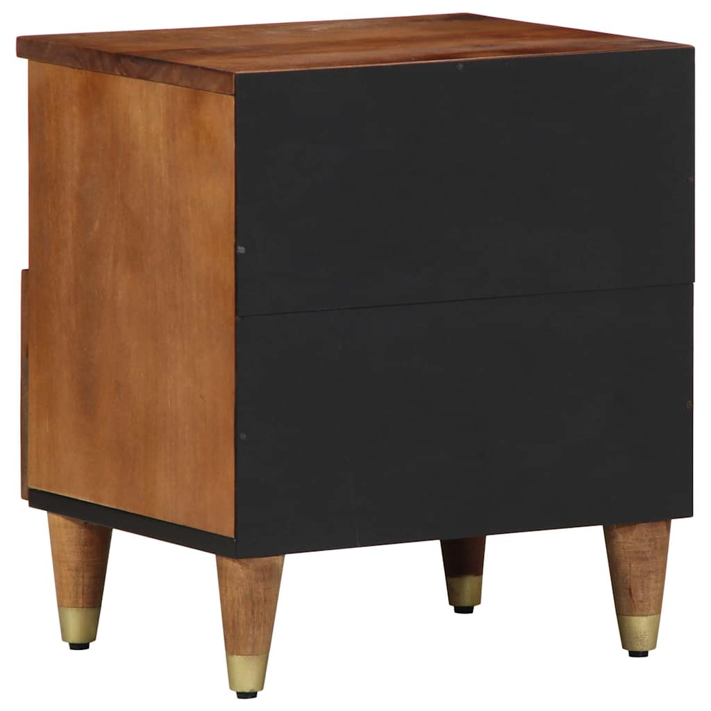Nattbordskap med skuff honningbrun 40 x 33 x 46 cm heltre mango