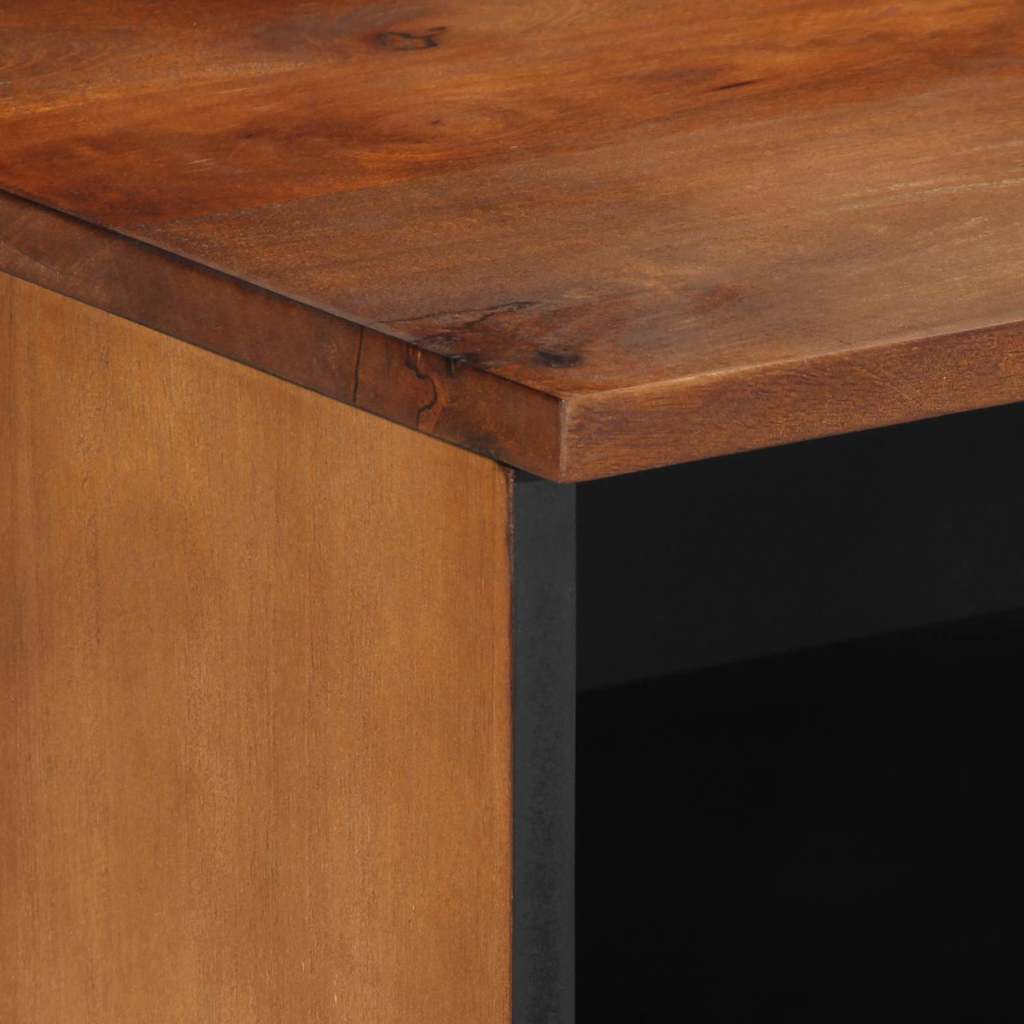 Nattbordskap 2 pcs honningbrun 40 x 33 x 46 cm heltre mango