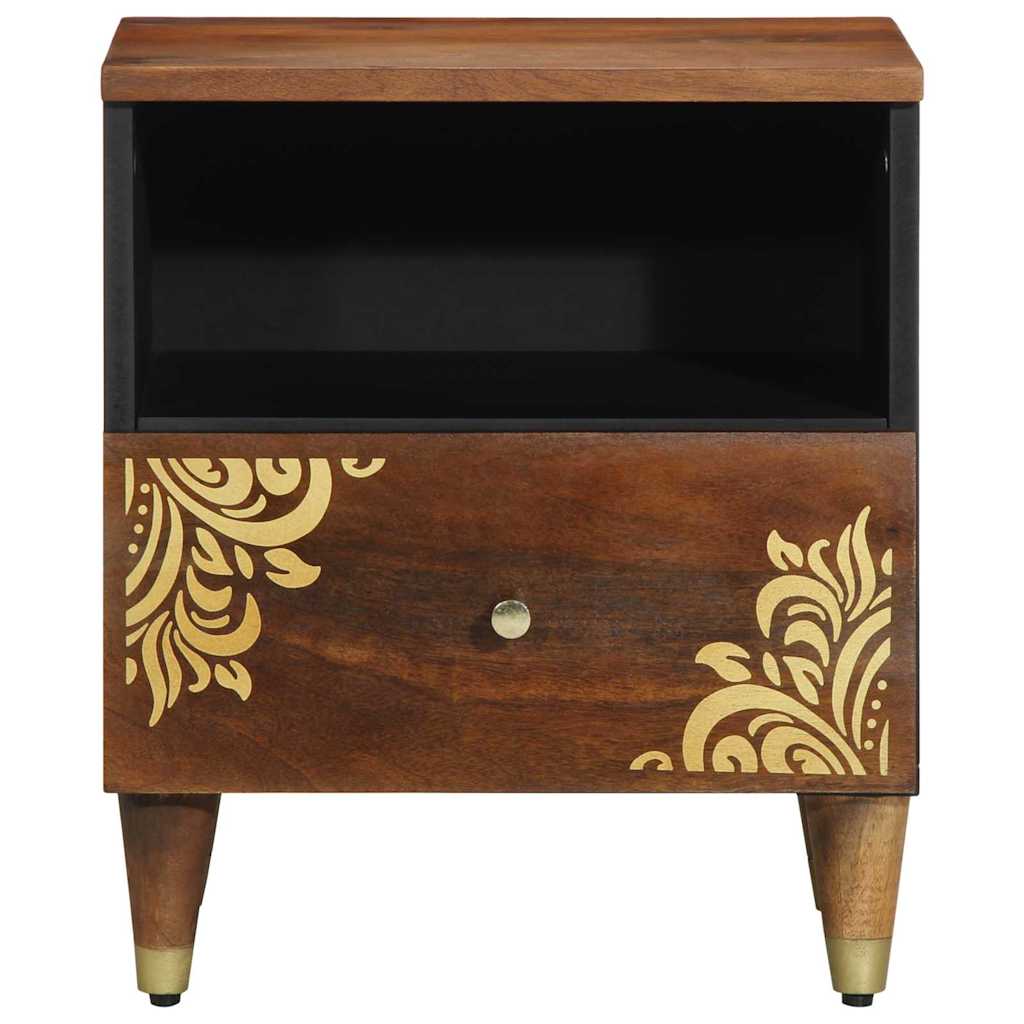 Nattbordskap 2 pcs honningbrun 40 x 33 x 46 cm heltre mango