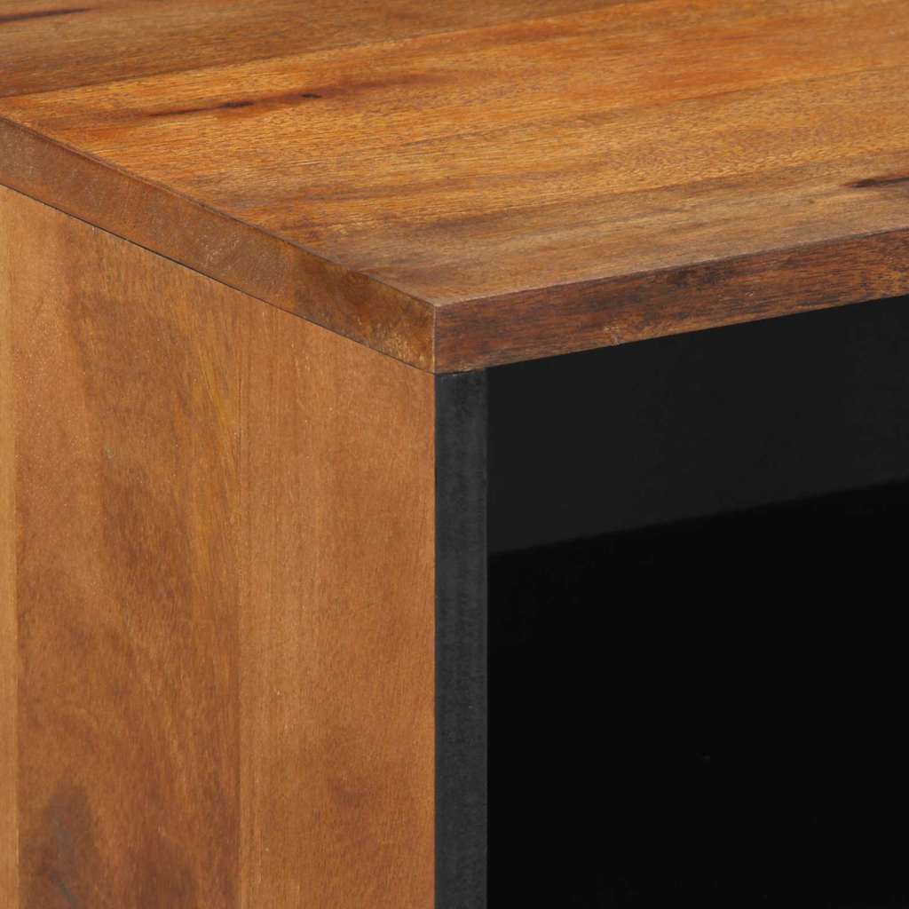 Nattbordskap med skuff honningbrun 50 x 33 x 62 cm heltre mango