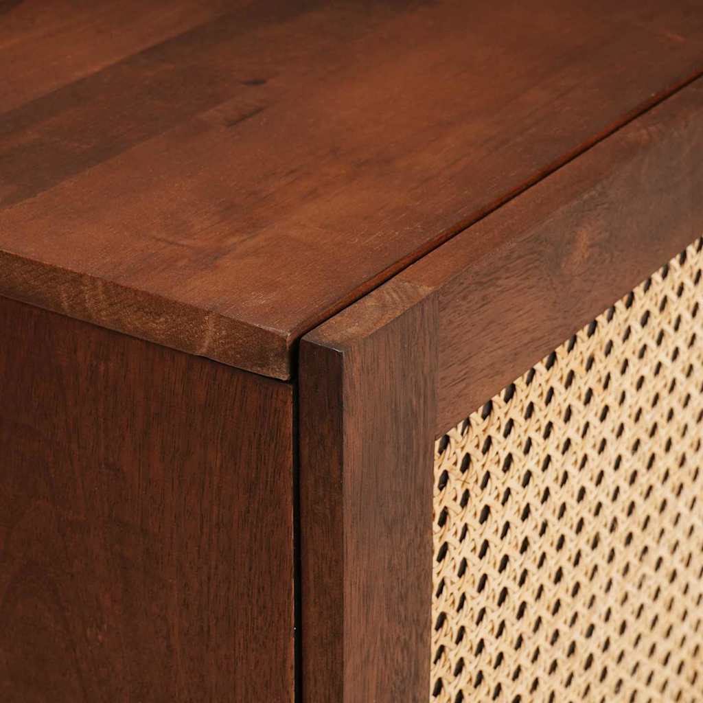 Nattbord 40 x 33.5 x 46 cm Solid mango tre og konstruert tre