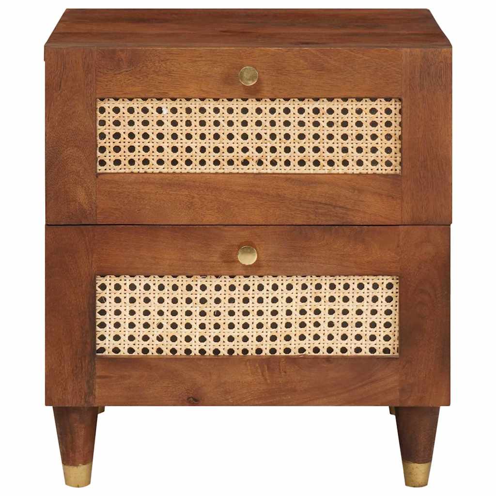 Nattbord 40 x 33.5 x 46 cm Solid mango tre og konstruert tre