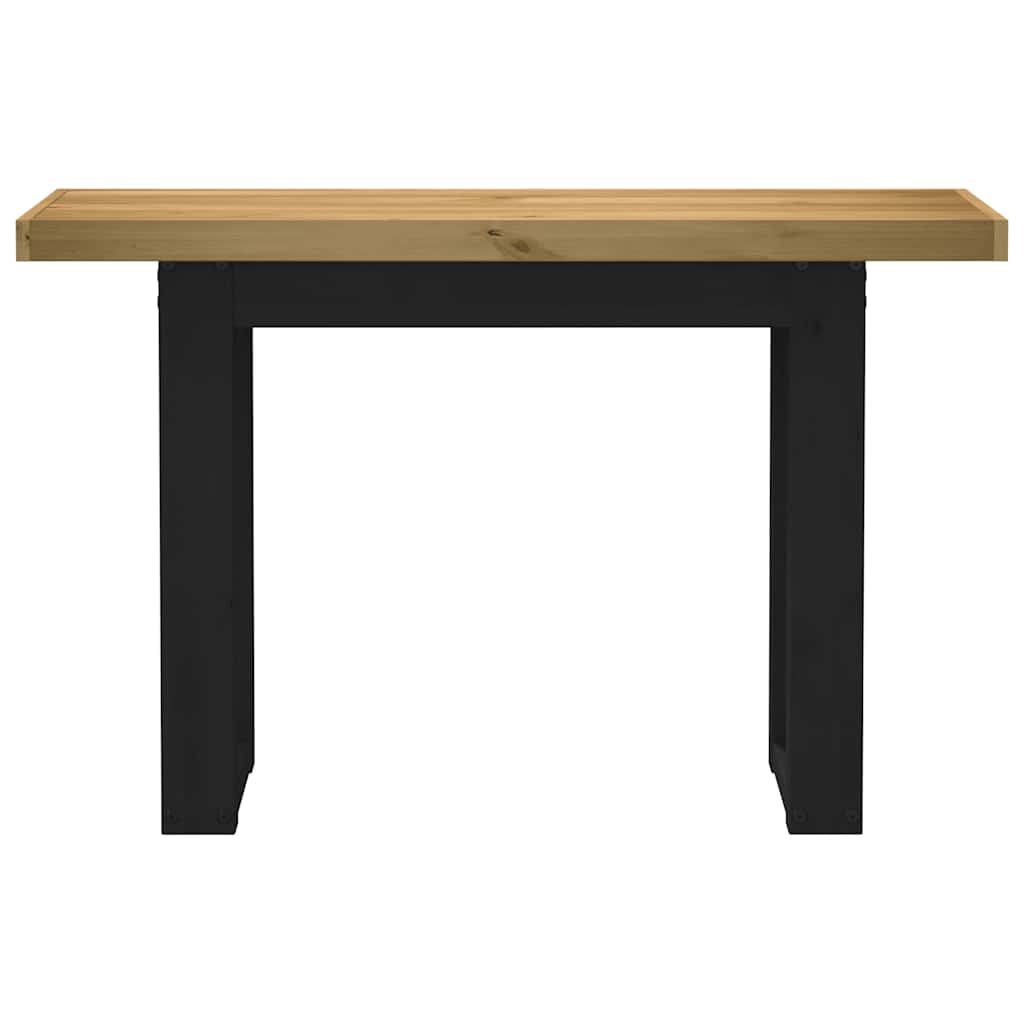 Konsollbord NOAIN U-formede ben 120x30x75 cm heltre furu