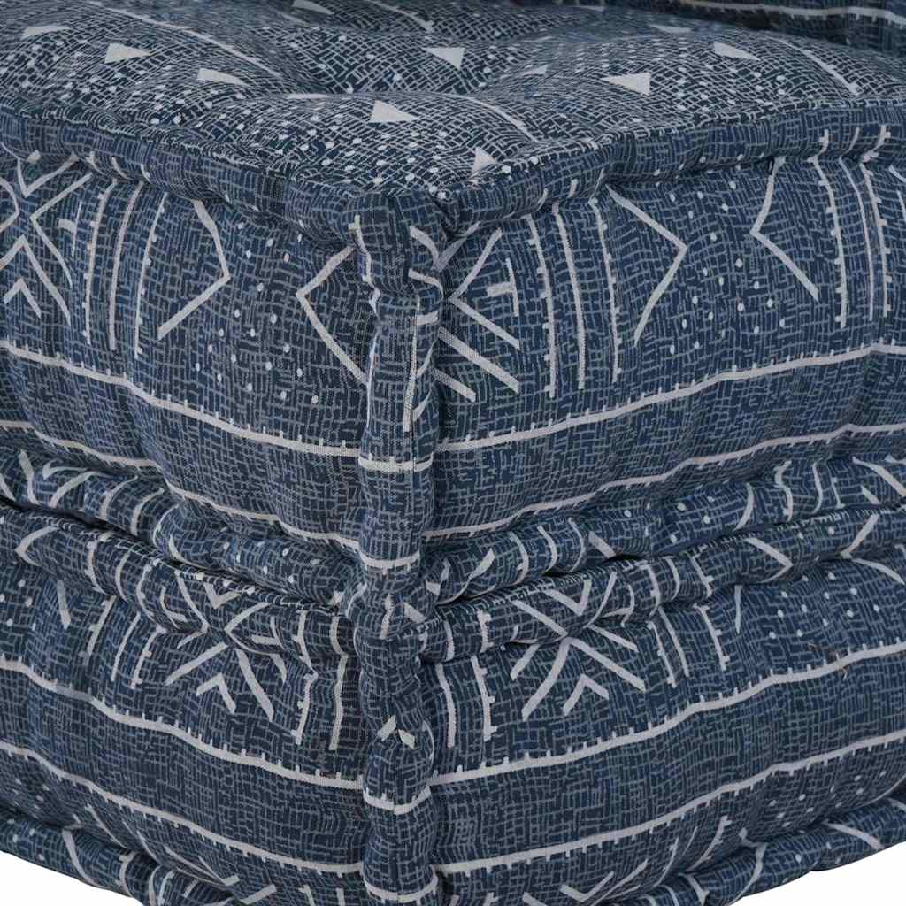 2-seters Modulær Pouffe Sofa Konvertibel i Indigo Stoff