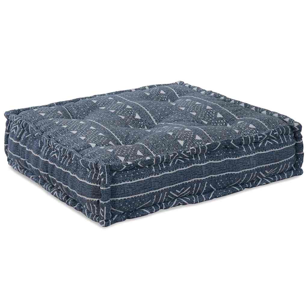2-seters Modulær Pouffe Sofa Konvertibel i Indigo Stoff