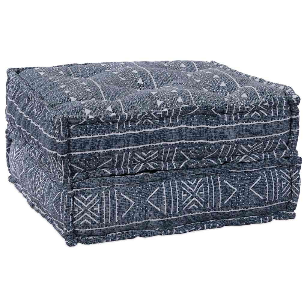 2-seters Modulær Pouffe Sofa Konvertibel i Indigo Stoff