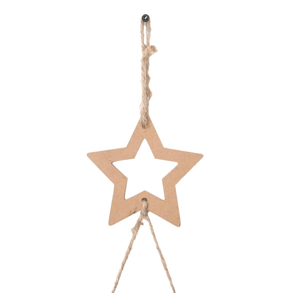Hengende juletre med toppstjerne 100x210 cm Naturlig gren