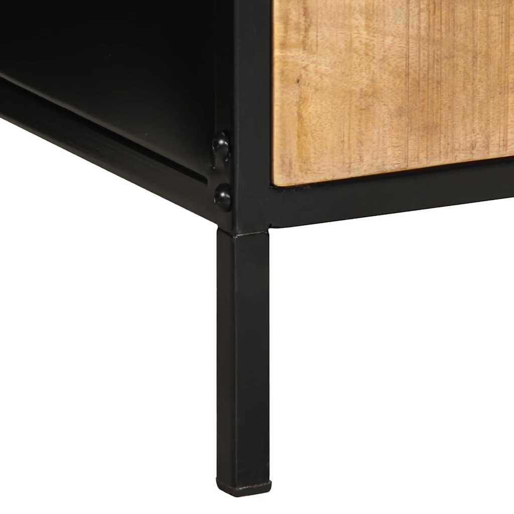 Nattbordskap Brunt og svart 40 x 35 x 50 cm heltre mango