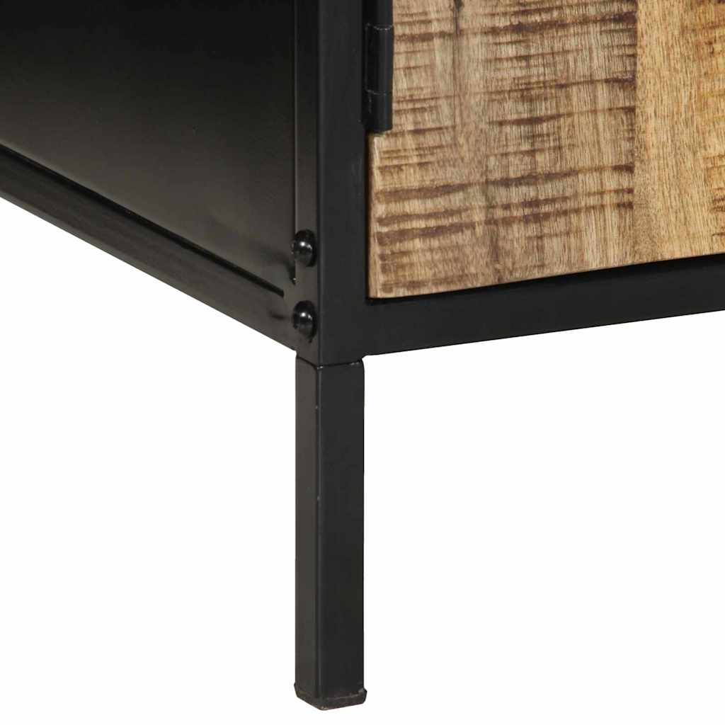 Nattbordskap Brunt og svart 50 x 30 x 45 cm heltre mango