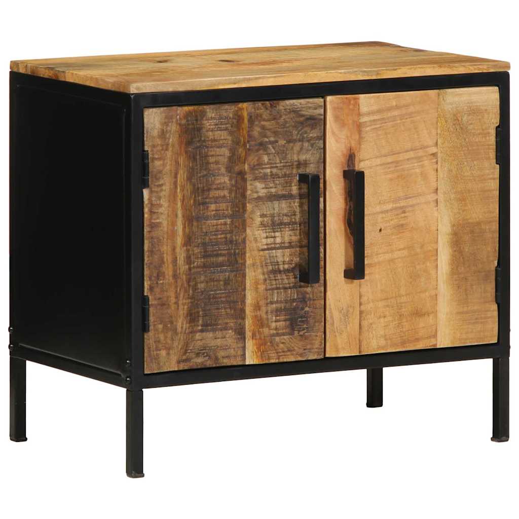 Nattbordskap Brunt og svart 50 x 30 x 45 cm heltre mango